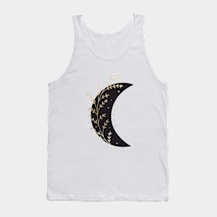 Black Moon, Witch moon, Spell, Divination, Occult Moon, Herbs, Witch, Moon Spell, Enchanted, Wicca, Tank Top